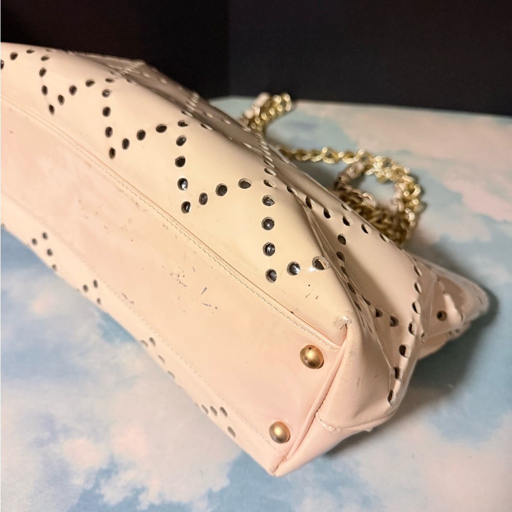 Chanel shoulder bag Cream /Gold Chain - Picture 8 of 14